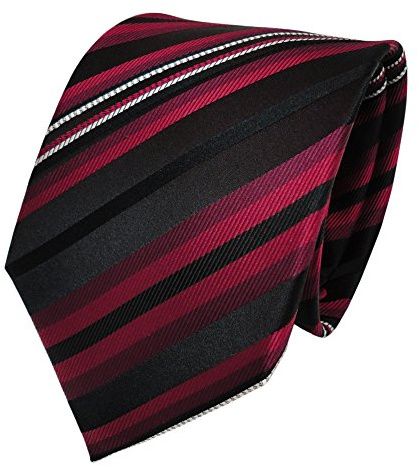 TigerTie Designer Seidenkrawatte in gestreift
