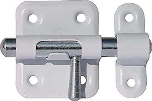 ABUS SRR35 Targette de Sécurité 35 mm – Verrou Coulissant Sans Clé pour Portes et Fenêtres – Format Compact – Pour Ouverture Gauche ou Droite – Facile à Installer – Couleur Blanche