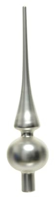 Weihnachtsbaum Spitze matt silber 26 cm