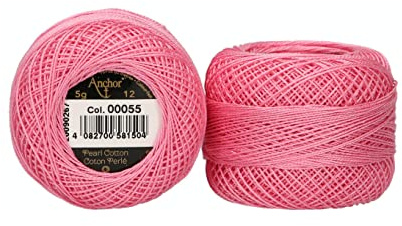 Anchor 4596012-00055 Stickgarne, 100% Baumwolle, 55, Stärke 12, 56m, 56 meter