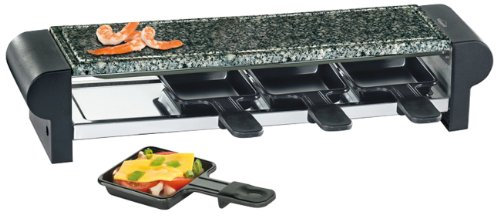 Kuechenprofi 1781000000 Raclette Heißer Stone Quattro mit Grilleinsatz