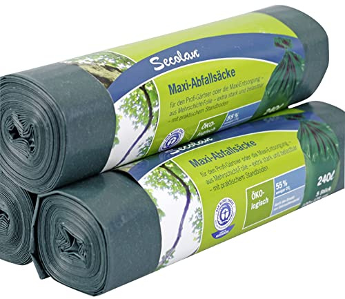 1x5 Secolan Maxi-Abfallsäcke 240 l verde/negro