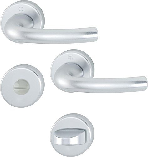 HOPPE Rosetten-Garnitur 'Tôkyô' Aluminium Natur 1710/42KV/42KVS - 8185241
