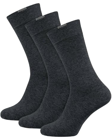 Nur Die 3er Pack Passt Perfekt Socken Unisex aus Baumwolle atmungsaktiv weich Basic Druckfreie Spitze, Mittelhoher Schaft für Büro & Freizeit Damen Herren