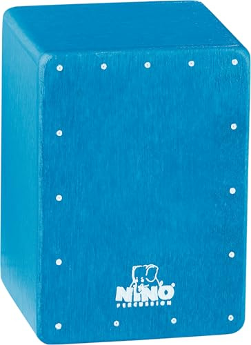 Nino Percussion Mini Cajon Shaker, Blau (NINO955B)