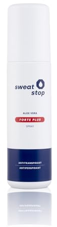 SweatStop Aloe Vera FORTE PLUS Antitranspirant Achsel Spray 100ml gegen SEHR starkes Schwitzen - Anti Schweiß Antiperspirant Deo für Sie & Ihn