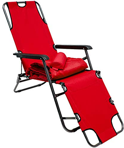 AMANKA 180 x 60cm Relaxliege Garten Liegestuhl Klappbar - Gartenstuhl mit Liegefunktion - Sonnenliege Faltbar - Campingliege Leicht - Gartenliege Wetterfest Strandliege Relaxsessel Outdoor Liege