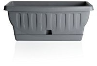 Bama Natura, casetta con piattino per Acqua, Grey, 50 cm