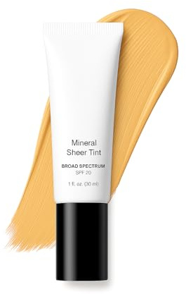 JOLIE. IMPECCABLE ME Mineral Sheer Tint SPF 20 – Tinted Moisturizer, Flawless Oil-Free Mineral-Based Foundation with Hydrating, Lightweight Coverage for Radiant Skin, (Cameo Glow)