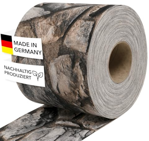 Zaundruck Sichtschutzstreifen Polyester - nachhaltiger Sichtschutz für Doppelstabmattenzaun - Motiv Windschutz 26 m x 19 cm - Sichtschutz-Rolle - Bretagne