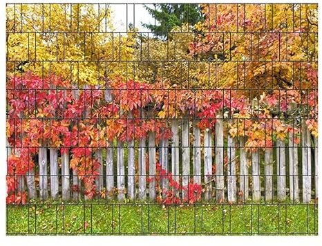 PerfectHD Zaunsichtschutz - Motiv Rügen - Sichtschutz für den Garten - 2,50 x 1,80 x 0,19 m - 9 Streifen - 30 Varianten