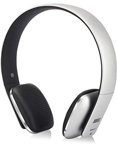 August EP636S On-Ear Wireless Headphone with Microphone – Bluetooth 5.3, NFC Connect, Adjustable Headband, Hands-Free, 15 Hours Playback, Type-C Charging – Headset for PC, Phone, Teams, Zoom – Silver