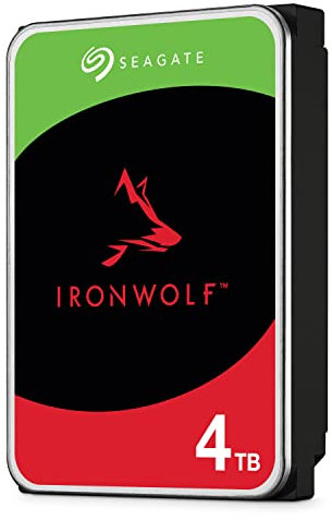 Seagate Technologys ST4000VN008 Iron Wolf NAS HDD 3.5 4TB SATA3 5900rpm 64 MB, argento