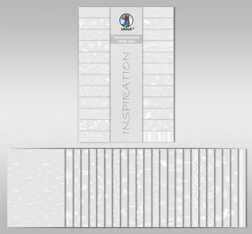 Transparentpapier-Block DIN A4, White Line [Spielzeug]