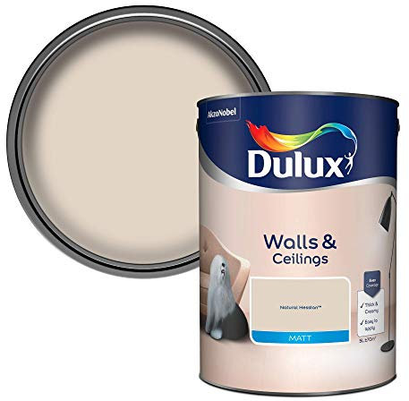 Dulux Walls & Ceilings Matt Emulsion Paint - Natural Hessian - 5L