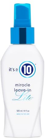 It’s a 10 Haircare - Miracle Leave-in Lite Conditioner, Ultra-Light Formula, Detangler Adds Shine, Natural Ingredients, 120ml