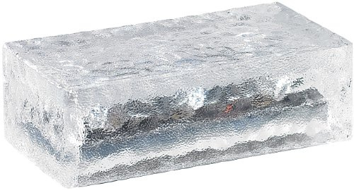 Lunartec Solarsteine: Solar-Glasbaustein mit LED & Lichtsensor, 19,5 x 9,8 x 6 cm (Glasbausteine beleuchtet, mit Licht, Steine)