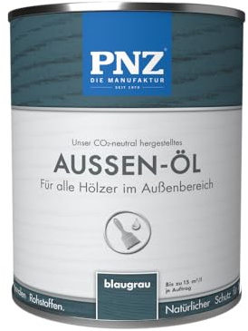 PNZ Außen-Öl | Nachhaltig hergestellt mit regionalen Rohstoffen | Made in Germany | Holzdeck, Holz-Terrasse, Fenster, Türen, Gartenhäuser, Spielgeräte, Gebinde:10L, Farbe:zirbel/pinie