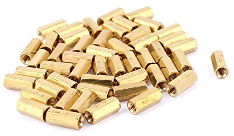 sourcing map 49Stk. Innengewinde Hex Abstandsbolzen Hexagonal Distanzstück M3 x 11mm de
