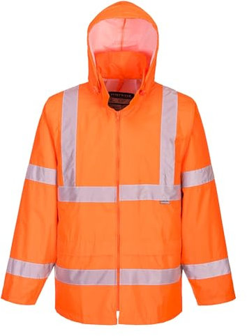 Portwest H440 Veste De Pluie Hi-Vis Imperméable Légère Pour Hommes Orange, L