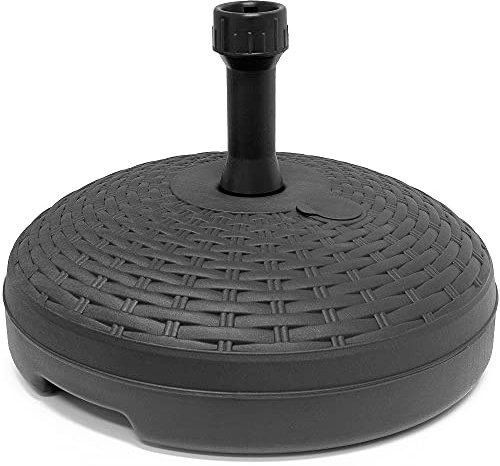 Deuba Base Rotonda per Ombrellone 45cm Rimepibile 20L Piede Supporto Ombrelloni Giardino Balcone