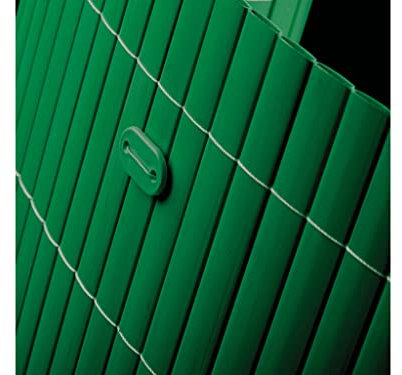 Recinzione in canna di bambù PVC double face, colore verde 100x500cm