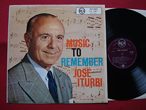 José Iturbi - Music To Remember - 12 LP 1964 - RCA Victor Red Seal 30.089 - South African Press
