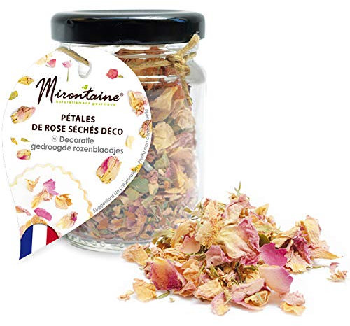Pétales de rose séchées comestibles pour pâtisserie