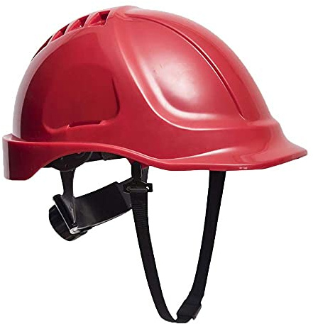 Portwest - Site Safety Workwear Endurance Visor Helmet Red Regular