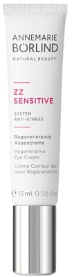 ANNEMARIE BÖRLIND ZZ SENSITIVE Regenerierende Augencreme 15ml | Mildert Falten, Beruhigende Augencreme, Schützt die Haut, Leichte Textur, Augenmaske, Für Sensible Haut, Goldene Orchidee