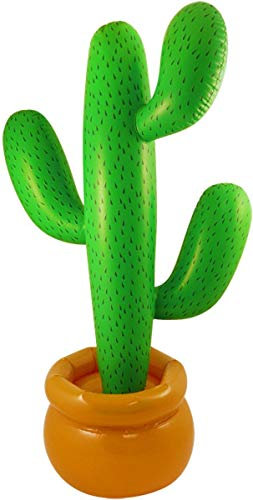 86 cm Cactus Gonfiabile Scena Messicana Setter Decorazione Accessorio Per Festa (Verde)