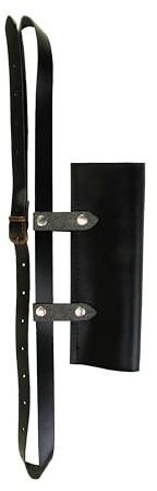 VAH - Stabiler Rückenhalter aus Echtleder für Holzschwerter ab 65cm Länge [Verstellbarer Tragegurt | Viele Details | Made in Germany]