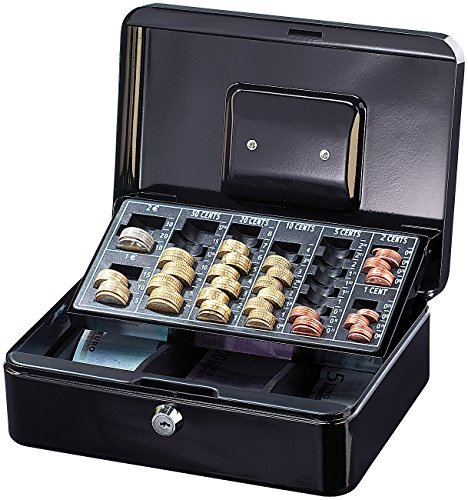 Xcase 3097 Geldkassette mit herausnehmbaren Euro Münzbrett