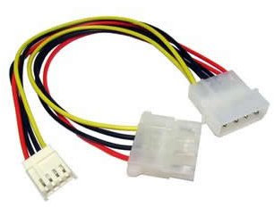 Aptii Internal Molex LP4 to Floppy Drive FDD Power Connector Cable