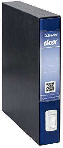 Esselte Dox 4 Raccoglitore a Leva, Formato Commerciale D5, Blu, 1 Pezzo