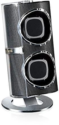 DESIGNHÜTTE® Uhrenbeweger Seno Schwarz für 2 Automatikuhren