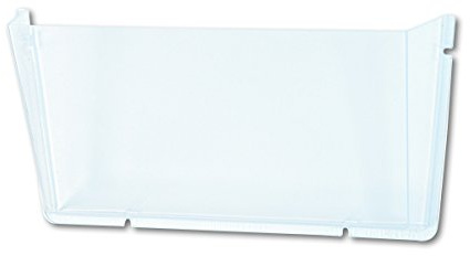 Deflecto Wandprospekthalter (Querformat, unzerbrechlich, für DIN A4), transparent