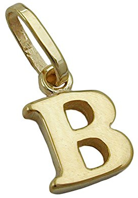 Anhänger 8x6mm Buchstabe B glänzend 9Kt GOLD