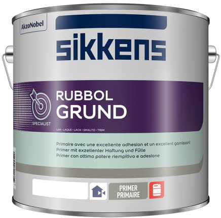 Sikkens Rubbol Grund plus, 1,0 L., Weiß seidenmatt, Grund- und Zwischenbeschichtung