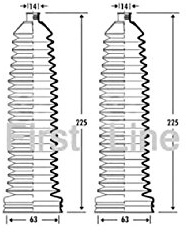 First Line FSG3337 Bellow, Steering Mechanism