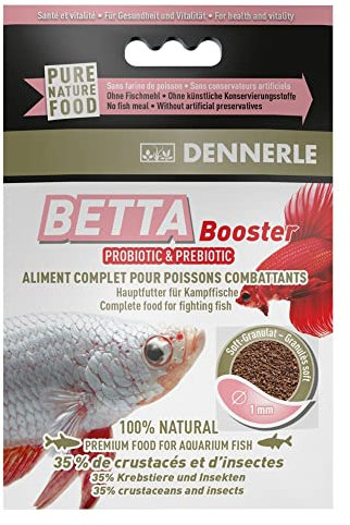 Dennerle Betta Booster - Hauptfutter Granulat für Kampffische, Fadenfische und Guramis
