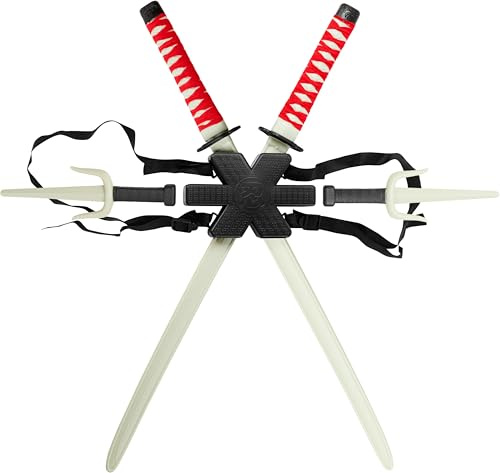 Rubies Armas Ninja, Set Espadas para Espalda, Accesorios, Complemento para Disfraz, Talla única para Carnaval, Fiestas, cumpleaños y Cosplay