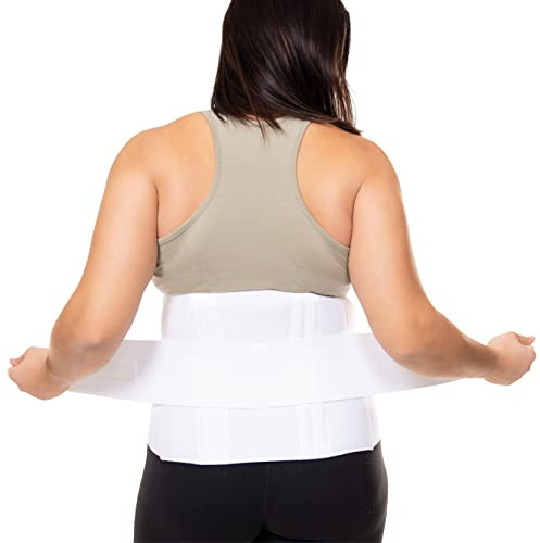 BraceAbility Plus Size 3XL Bariatric Back Brace - XXXL Big and Tall Lumbar Support Girdle for Obesity Lower Back Pain in Extra Large, Heavy or Overweight Men and Women (Fits 55-61)