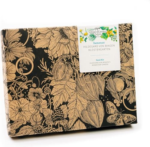 Magic Garden Seeds - Hildegard von Bingen: Klostergarten - Samen-Geschenkset mit 6 mittelalterlichen Heilpflanzen für Hochbeet und Garten - Heilkräuter und Kräutersamen