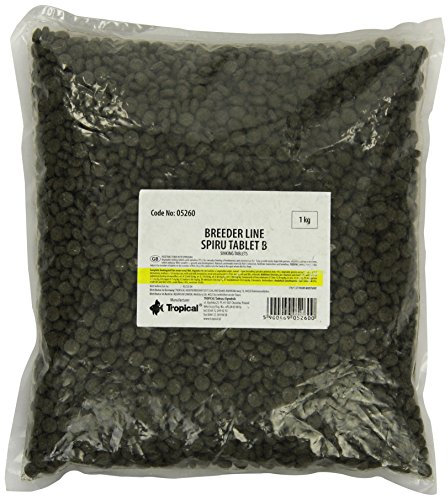 Tropical Pflanzliche Bodenfuttertabletten mit 6 Prozent Spirulina, 1er Pack (1 x 1 kg)