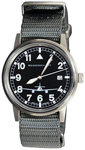 Messerschmitt Fliegeruhr by Aristo ME 262-S Nato Armband Ronda - Made in Germany