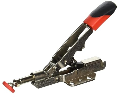 ARMOR TOOL Auto-Adjust Toggle Clamp - In-Line Workbench Clamp with Horizontal Base Plate & 450lb Hold Capacity - STC-IHH15