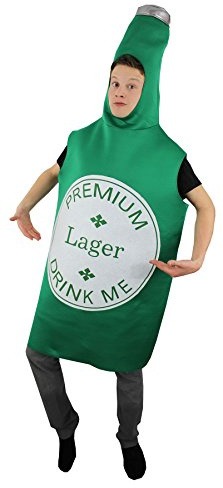 I LOVE FANCY DRESS Bierflasche Kostüm Grün Lager Neuheit Trinken Sie michMÄNNER ODER Frauen KOSTÜM FÜR Karneval ODER Fasching ODER SUPER FÜR Oktoberfest -Unisex