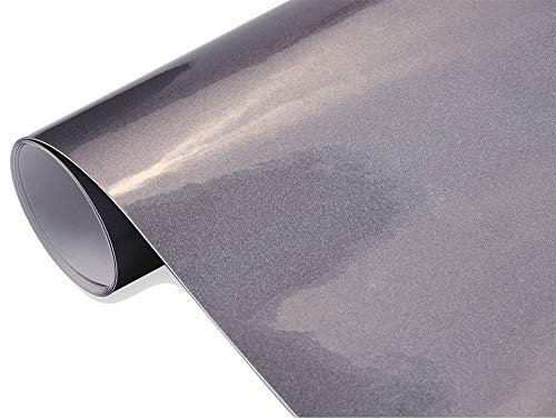 Neoxxim 13,5€/m2 Premium - Auto Folie - Hochglanz METALLIC Grau 600 x 150 cm Folie - blasenfrei Lackfolie Lackschutzfolie