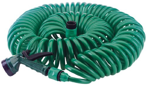 Draper 76788 Spiralschlauch mit Spritzbrause und Schlauchanschluss 9,5 mm 10 m
